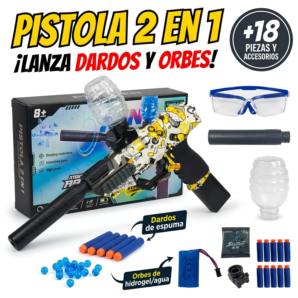 Pistola Hidrogel Dual Pack – 2 en 1