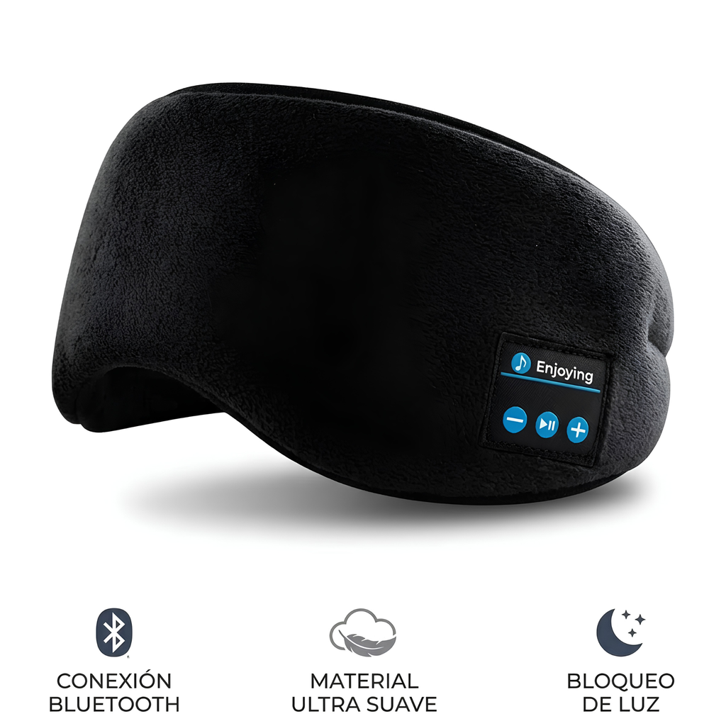 Antifaz Bluetooth Sleep Comfort – Audífonos para Dormir
