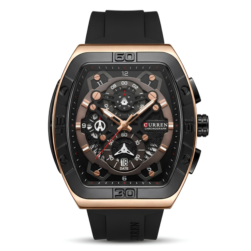 Reloj Curren Skeleton Black Gold
