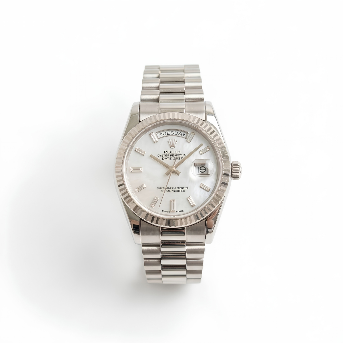 Reloj  Rolex President Dama Plateado