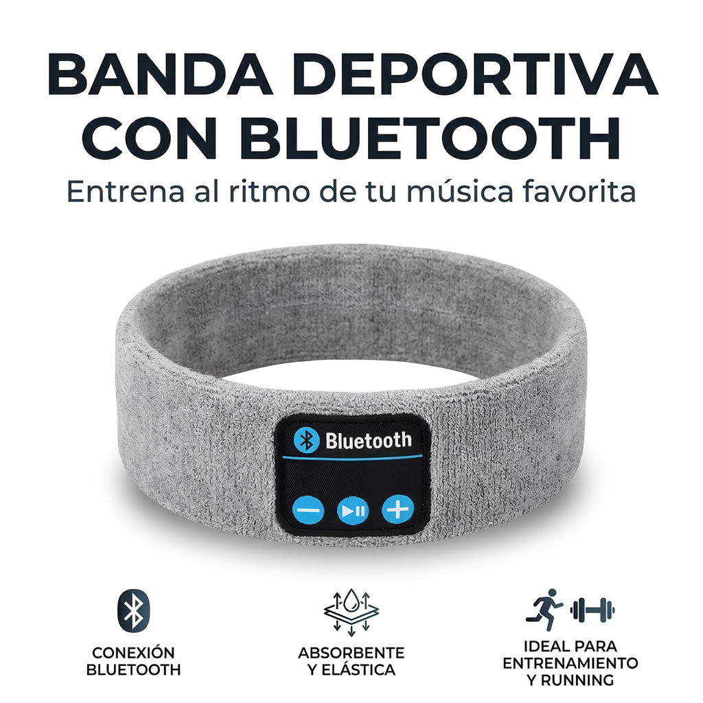 Banda Deportiva Bluetooth con Audífonos Integrados