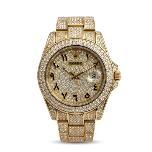 Reloj Rolex Iced Cubano Gold