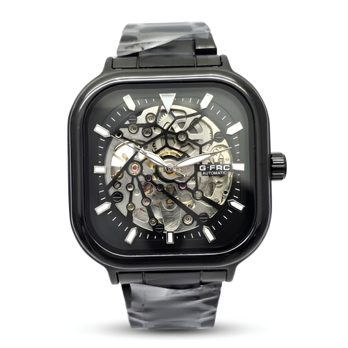 Reloj G-Force Cushion Black Silver