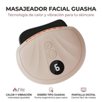 Masajeador Facial Guasha Eléctrico con Calor y Vibración
