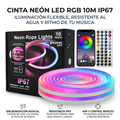 Manguera Neón LED RGB 10 Metros Bluetooth – Sincroniza con la Música