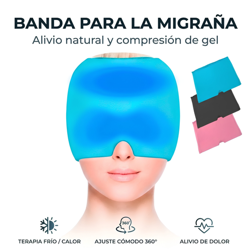 Banda de Gel Frío/Calor para Migraña y Dolor de Cabeza