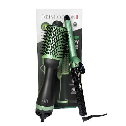 Kit Aguacate Shine – Cepillo Secador y Rizadora
