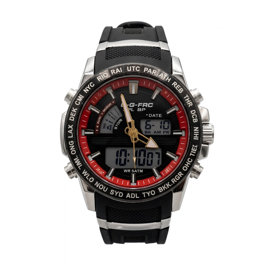 Reloj G-Force MotoGP Negro Rojo