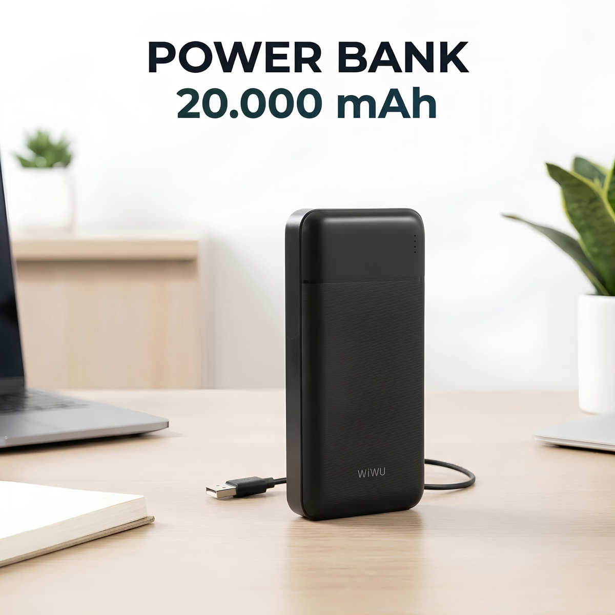 Power Bank WiWU Speedy 20.000mAh – Carga Rápida 22.5W