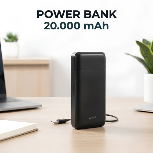 Power Bank WiWU Speedy 20.000mAh – Carga Rápida 22.5W