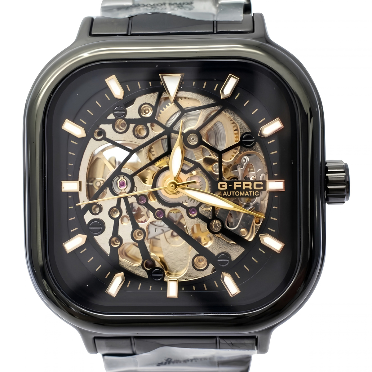 Reloj G-Force Cushion Black Gold