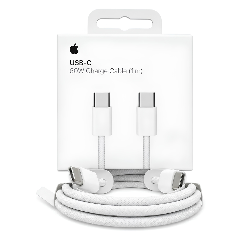 Cable USB-C a USB-C 60W – 1m, Carga Rápida, Compatible con MacBook y iPhone