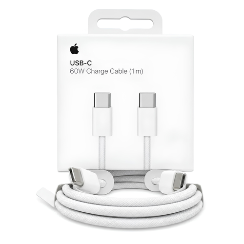 Cable USB-C a USB-C 60W – 1m, Carga Rápida, Compatible con MacBook y iPhone