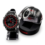 Reloj G-Force MotoGP Negro Rojo