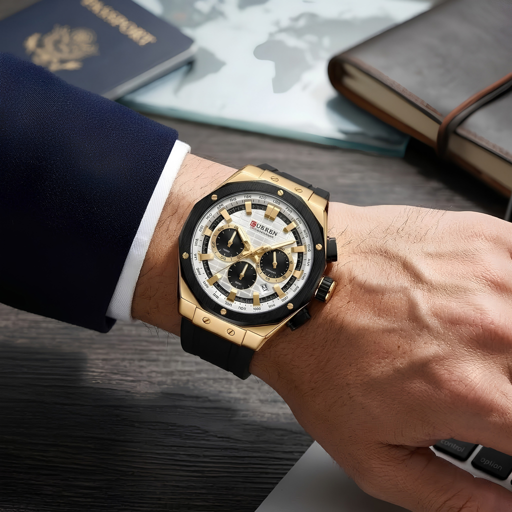 Reloj Curren Industrial White Gold