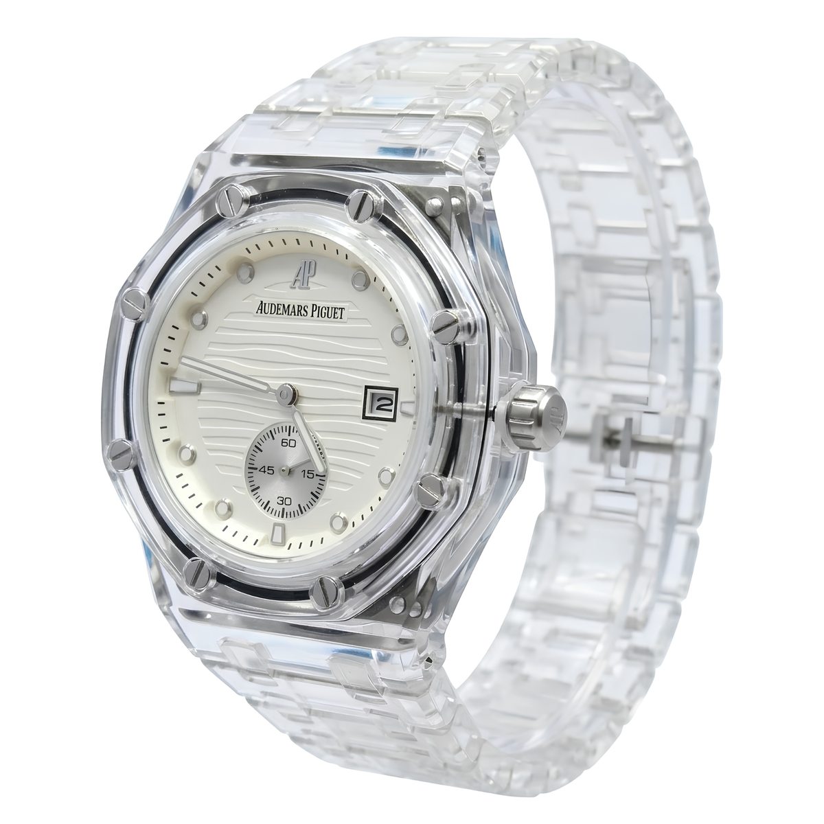 Reloj AP Ice Octagon Plata