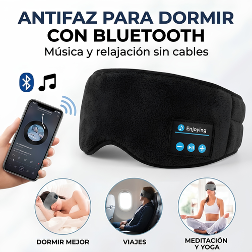 Antifaz Bluetooth Sleep Comfort – Audífonos para Dormir