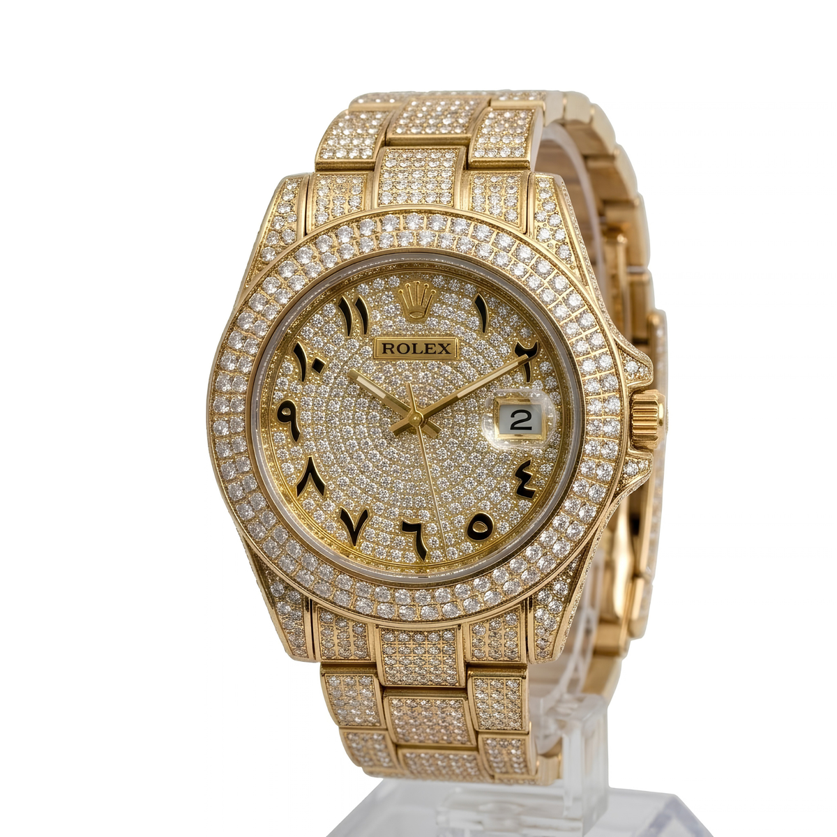 Reloj Rolex Iced Cubano Gold