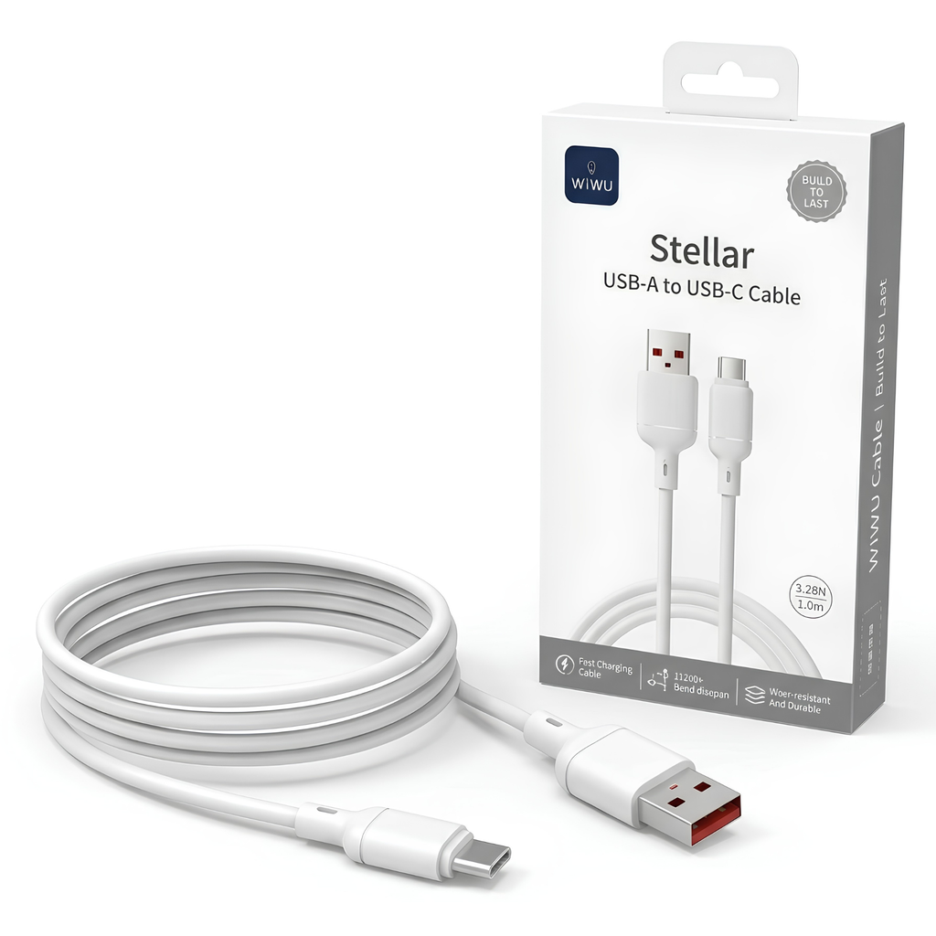 Cable USB-A a USB-C WiWU Stellar – Carga Ultrarrápida 100W