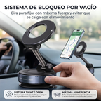 Soporte Magnético para Celular con Ventosa y Brazo Ajustable