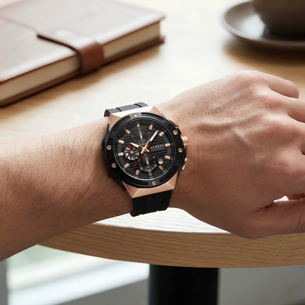 Reloj Curren Industrial Black Gold