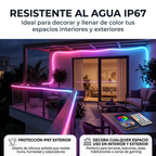Manguera Neón LED RGB 10 Metros Bluetooth – Sincroniza con la Música