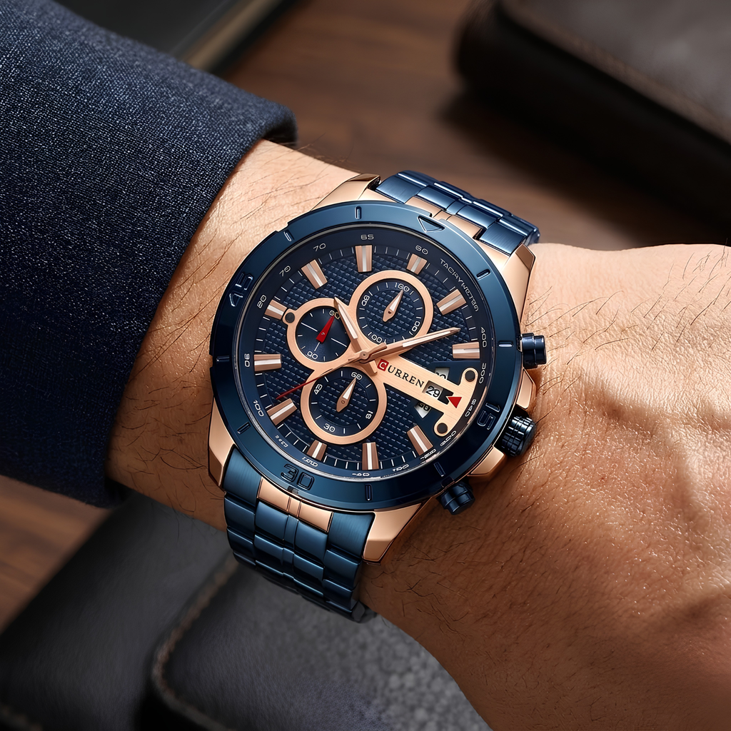 Reloj Curren Chrono Copper Navy
