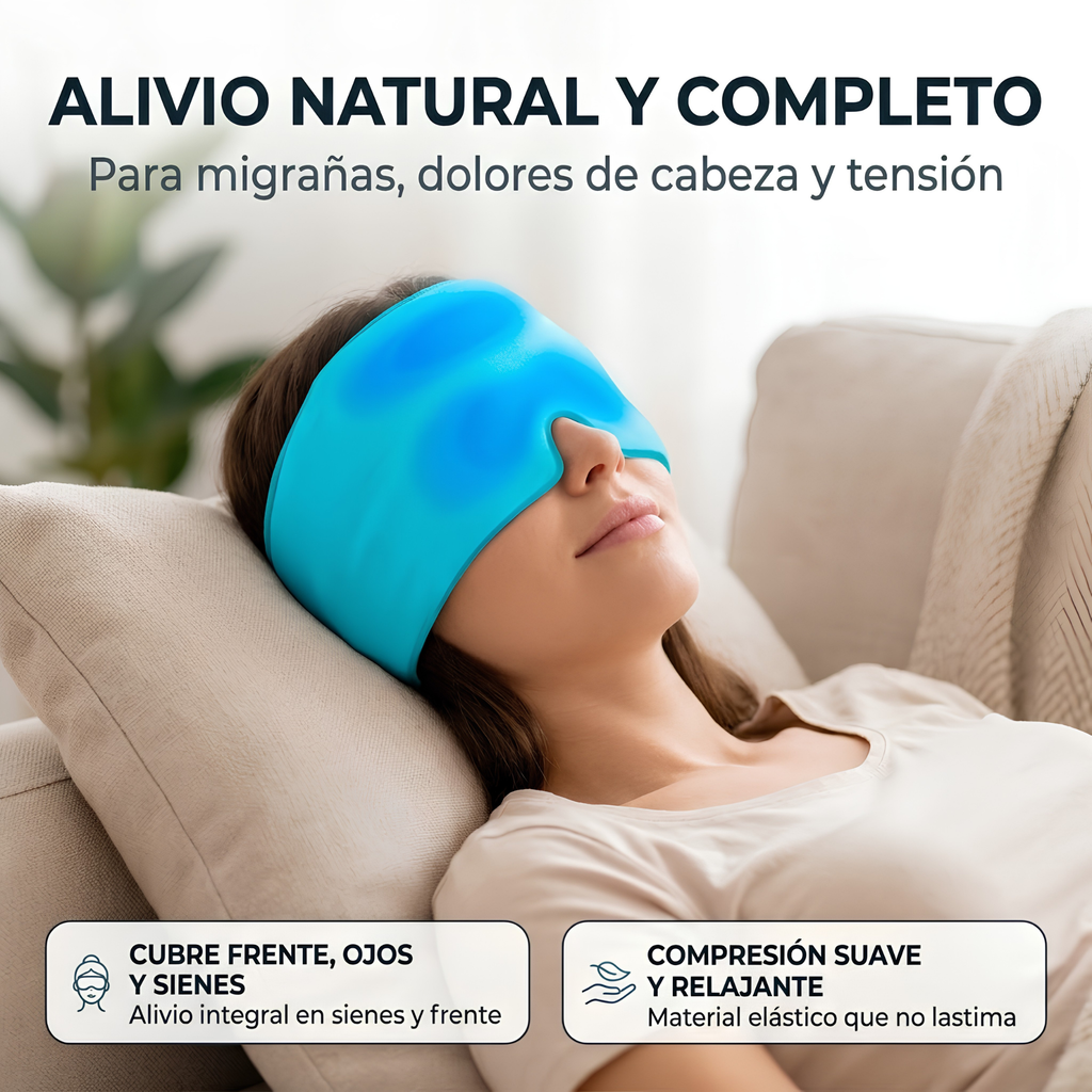Banda de Gel Frío/Calor para Migraña y Dolor de Cabeza