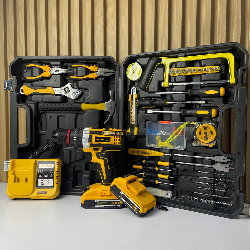 Maletín de Herramientas y Taladro – Set Multiusos para el Hogar