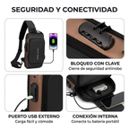 Canguro Antirobo con Clave de Seguridad y Carga USB