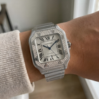 Reloj Cartier Royal Square Plateado