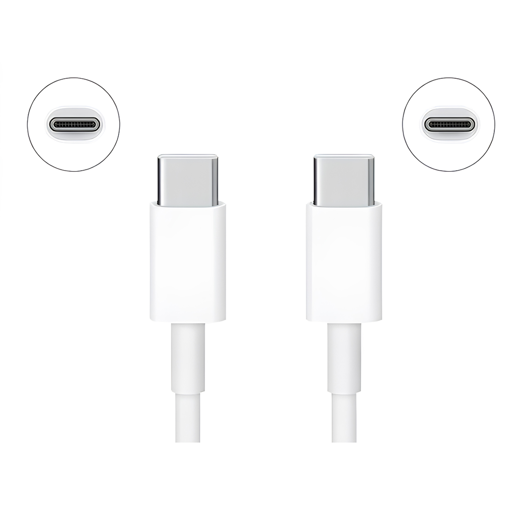 Cable USB-C a USB-C 60W – 1m, Carga Rápida, Compatible con MacBook y iPhone