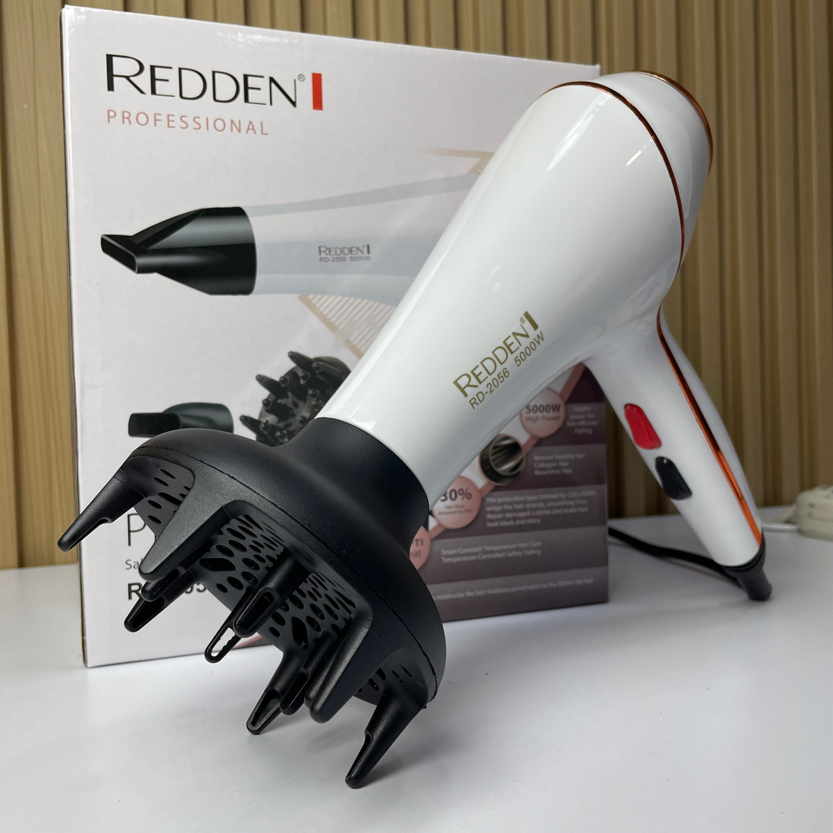 Secador Redden Pro con Accesorios Intercambiables