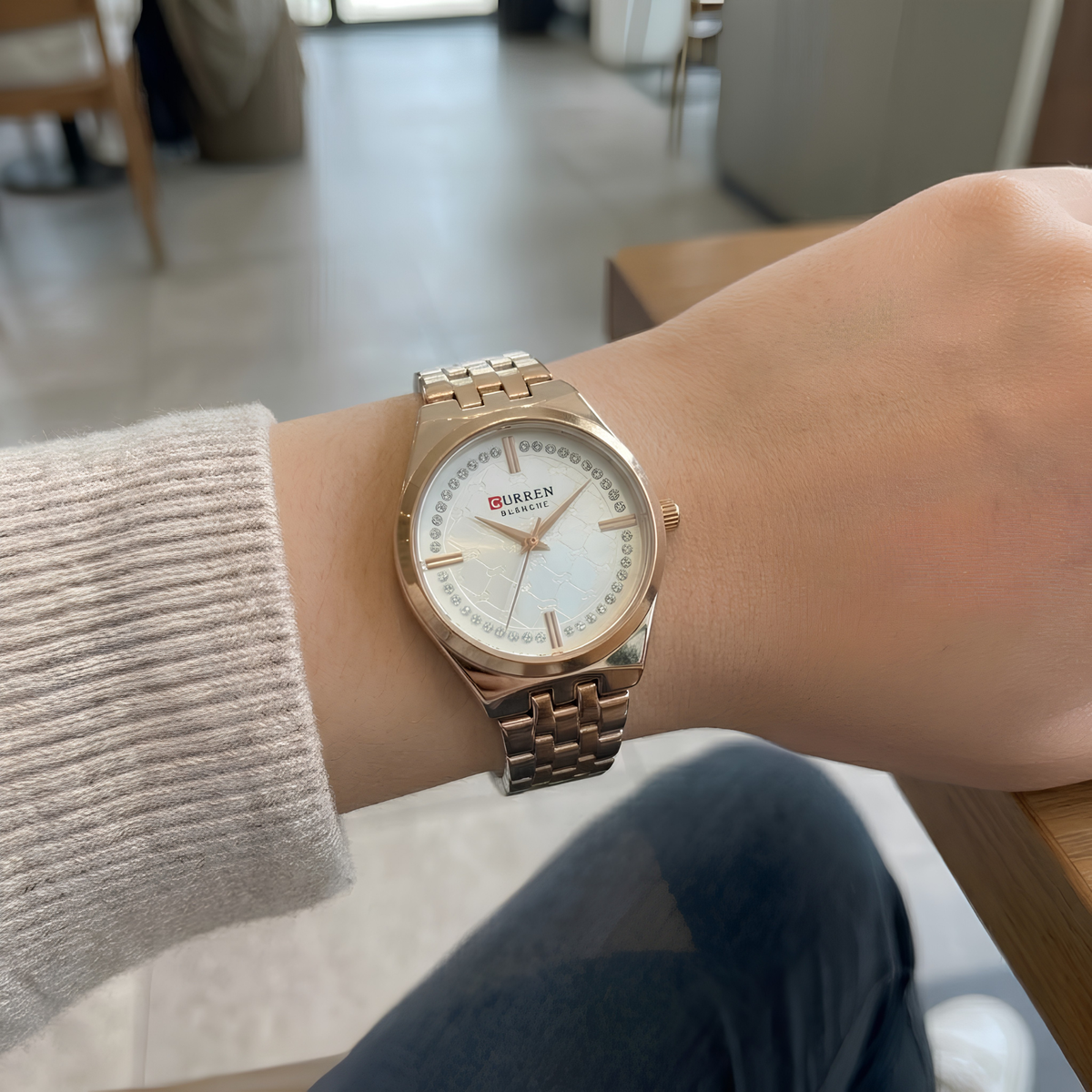 Reloj Curren Blanche Full Rose