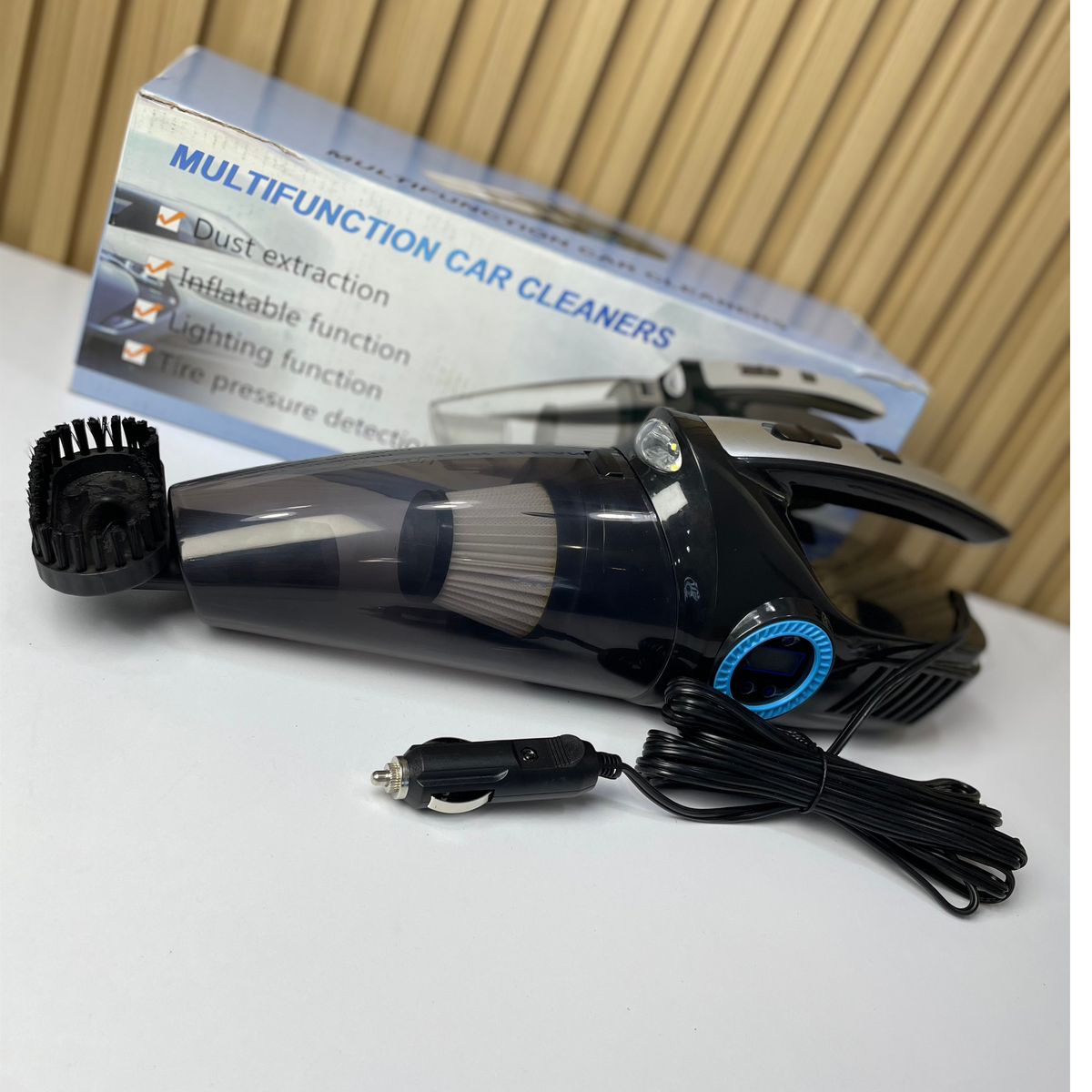 Kit 2 en 1: Aspiradora y Compresor de Aire Portátil para Auto