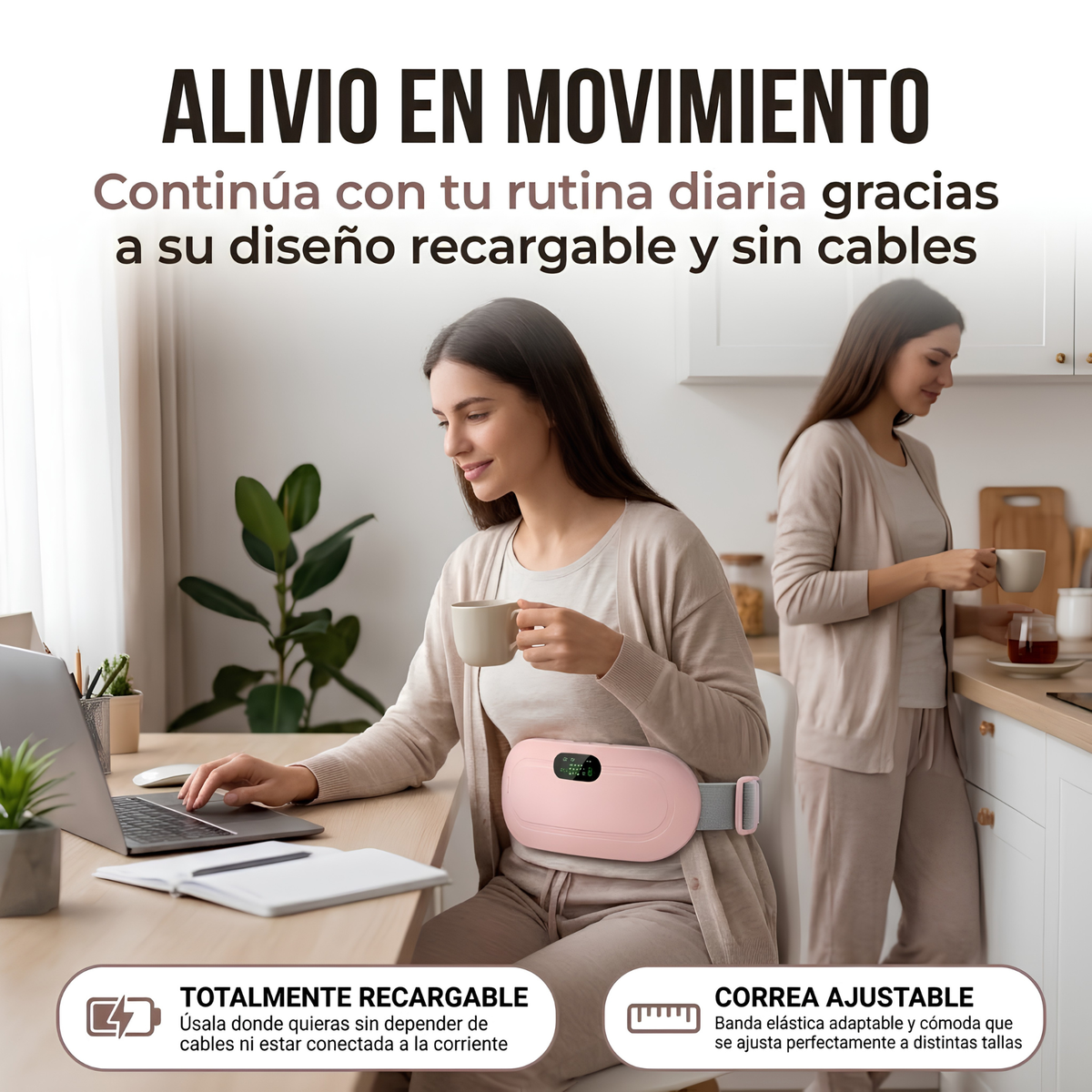 Venda Térmica Digital para Cólicos Menstruales
