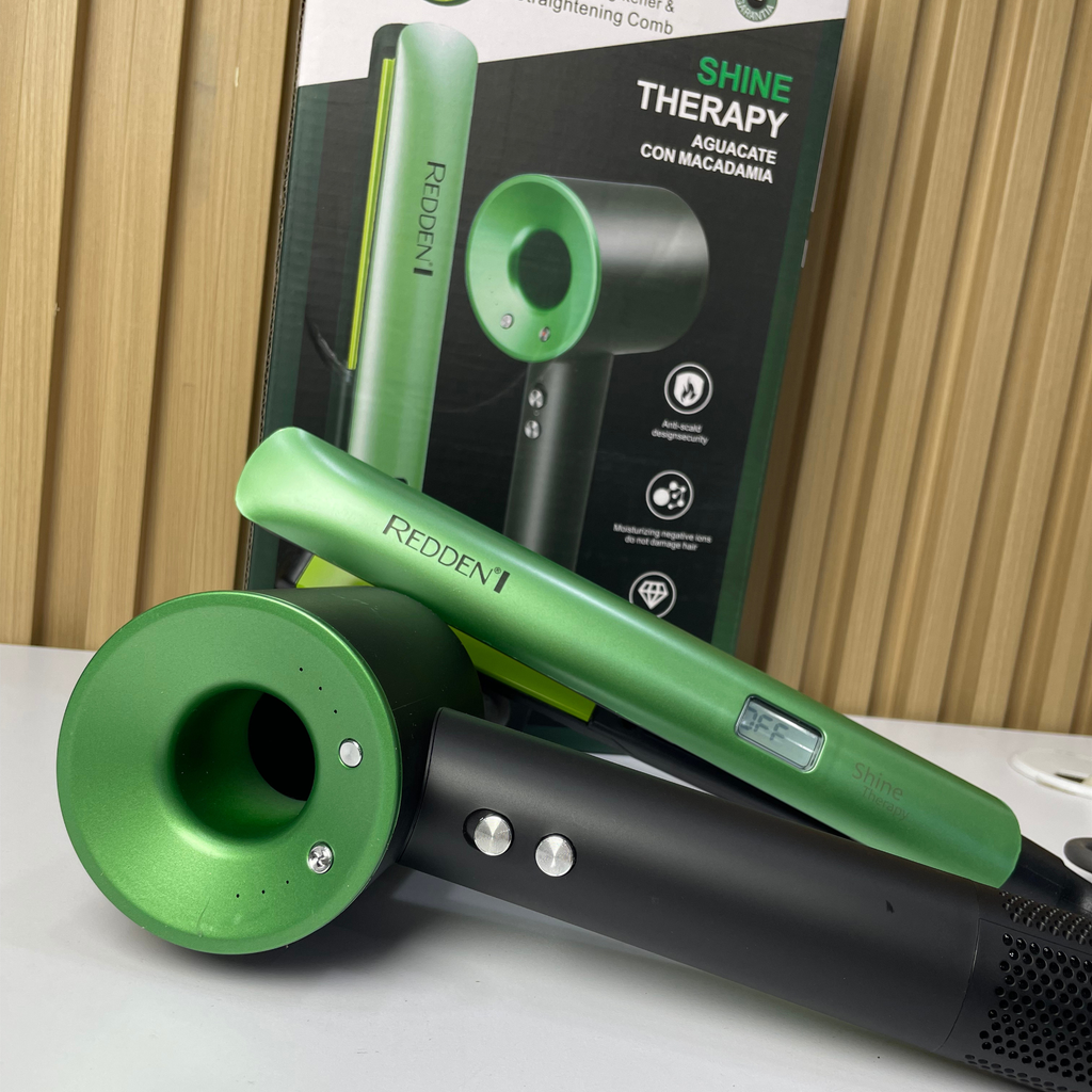 Combo Capilar Aguacate 2555 – Plancha y Secador Pro