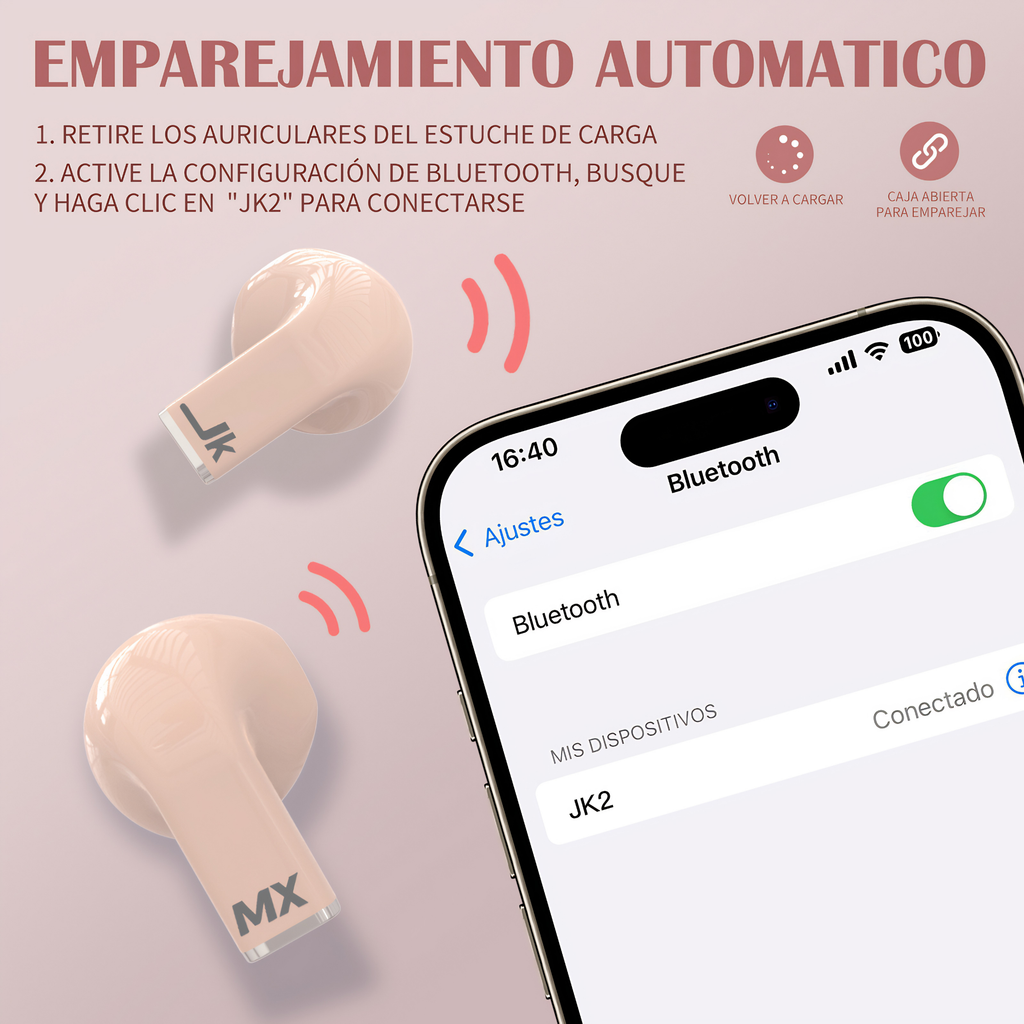 Audífonos Heart Pop Switch