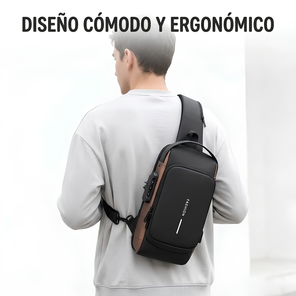 Canguro Antirobo con Clave de Seguridad y Carga USB