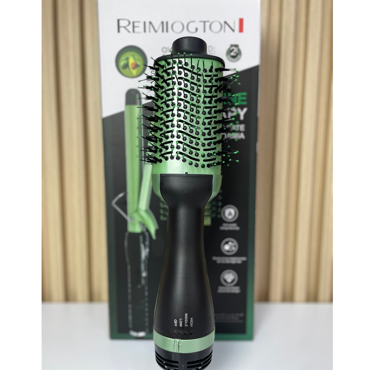 Kit Aguacate Shine – Cepillo Secador y Rizadora