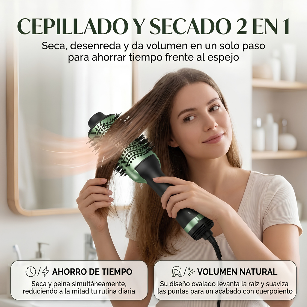 Cepillo Secador Aguacate 2 en 1 – 2000W
