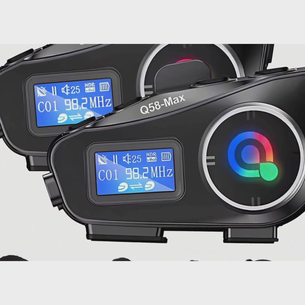 Intercomunicador Q58 Max X2 – Comunícate Claro entre Piloto y Parrillero