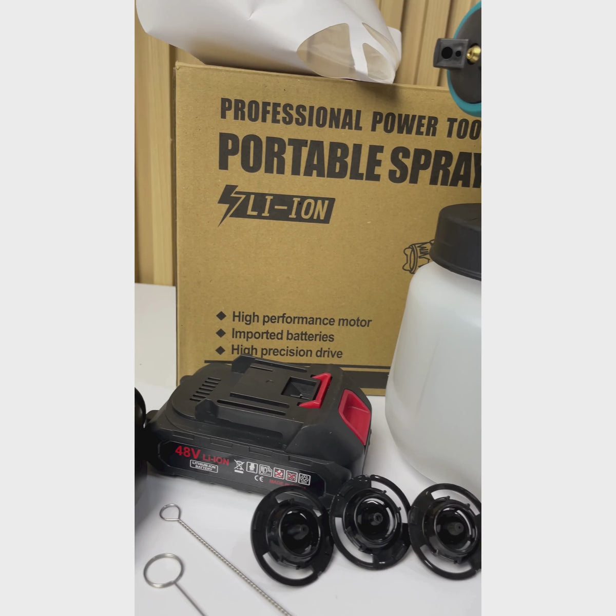 Pistola de Pintura Inalámbrica – Uso Doméstico